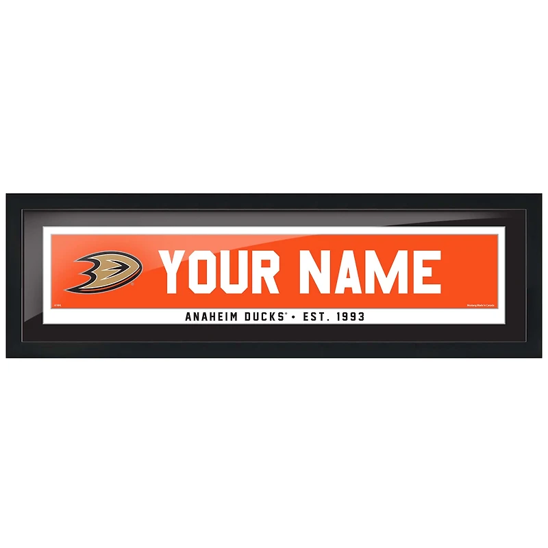 Anaheim Ducks - 6'' x 22'' Team Personalization Picture Frame