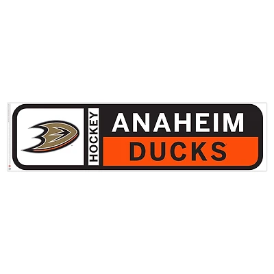 Canards d'Anaheim - 90'' x 23'' Sticker mural repositionnable avec logo d'équipe