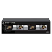Ensemble de quatre verres à shot des Ducks d'Anaheim