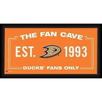 Anaheim Ducks Encadré 10" x 20" Fan Cave Collage