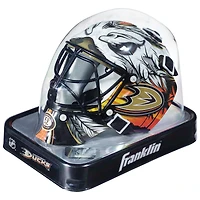 Masque de gardien de but miniature réplique Franklin Sports non signé des Ducks d'Anaheim