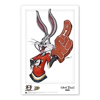 Bugs Bunny Anaheim Ducks 11" x 17" Looney Tunes Poster Print