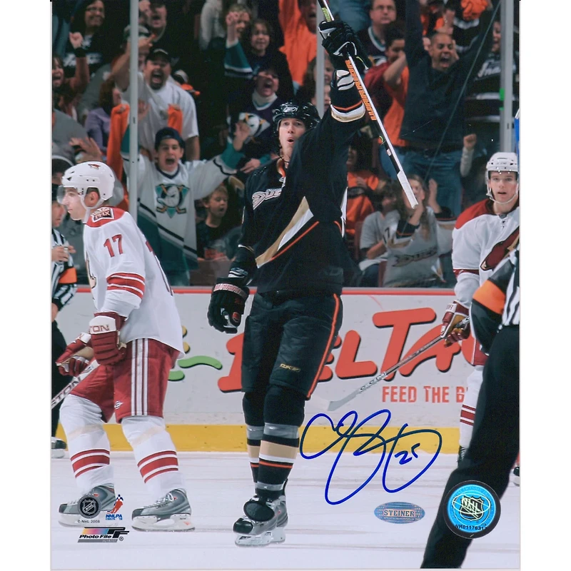 Chris Pronger Anaheim Ducks Autographed 8" x 10" Goal Celebration Photograph
