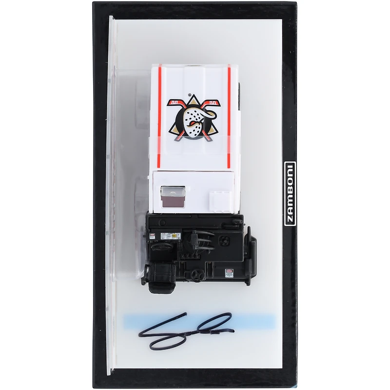 Zamboni miniature autographiée par Cutter Gauthier des Ducks d'Anaheim à l'échelle 1:43