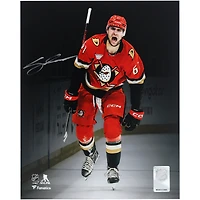 Cutter Gauthier Anaheim Ducks Autographed 8" x 10" Orange Jersey Celebration Spotlight Photograph  