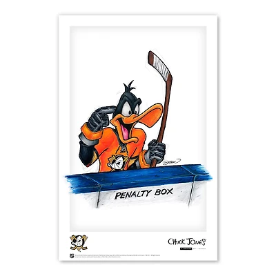 Daffy Duck Anaheim Ducks 11"x 17" Looney Tunes affiche imprimée