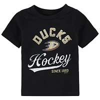 T-shirt noir pour bébé, les Ducks d'Anaheim prennent devants