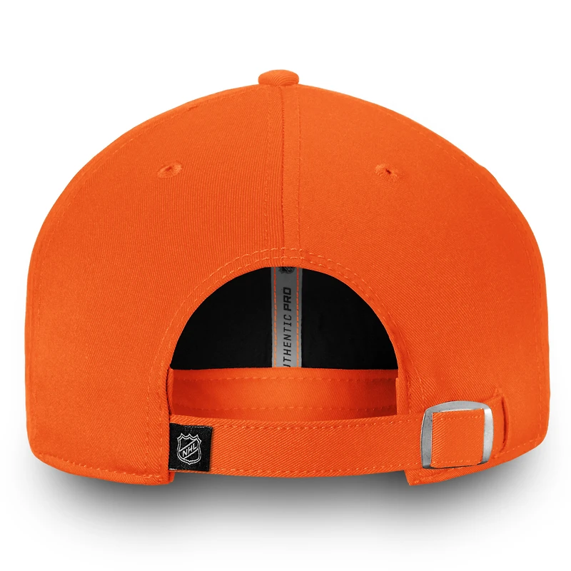 Men's Fanatics  Orange Anaheim Ducks Authentic Pro Rinkside Fundamental Adjustable Hat