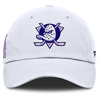 Men's Fanatics  White Anaheim Ducks Authentic Pro Hockey Fights Cancer Adjustable Hat