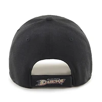 Casquette ajustable pour homme « 47 » noire Anaheim Ducks avec logo et sangle arrière, modèle MVP