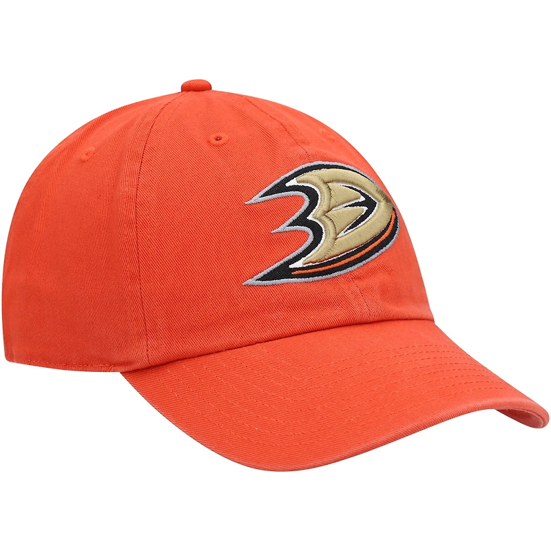 Men's '47 Orange Anaheim Ducks Clean Up Adjustable Hat