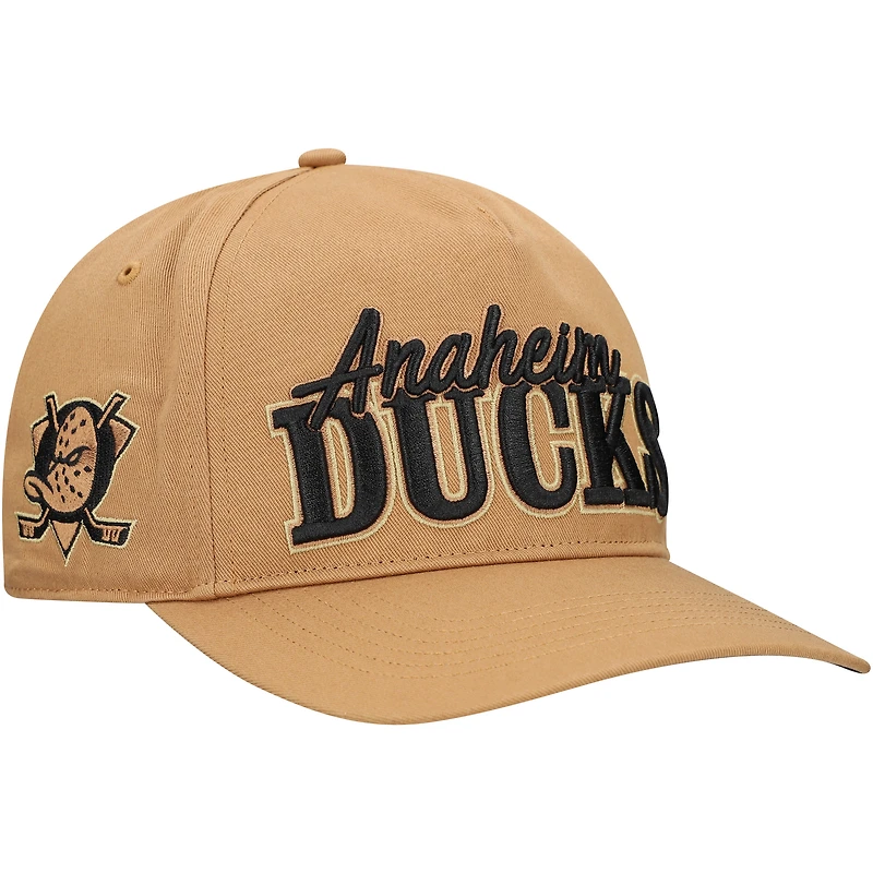 Casquette ajustable Barnes Hitch Tan '47 Anaheim Ducks pour homme