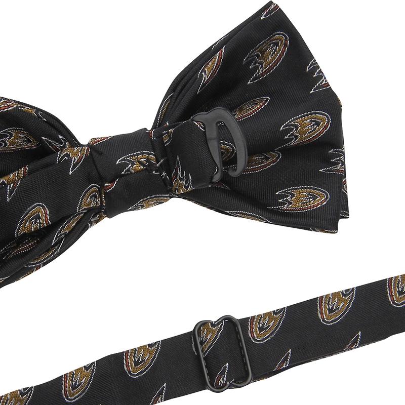 Men's Black Anaheim Ducks Repeat Bow Tie