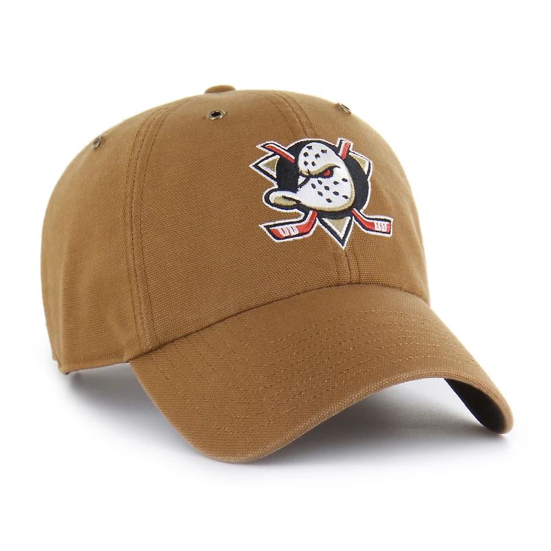 Casquette ajustable Carhartt x '47 marron Anaheim Ducks Clean Up pour homme
