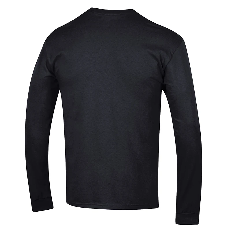 Men's Champion Black Anaheim Ducks Long Sleeve Jersey T-Shirt