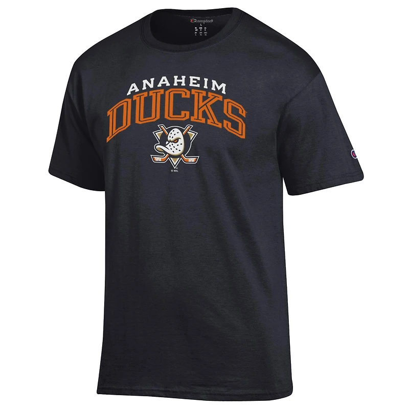 T-shirt noir avec logo principal des Anaheim Ducks pour homme
