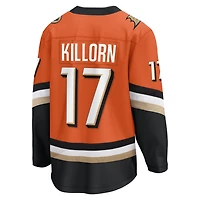 Men's Fanatics Alex Killorn Orange Anaheim Ducks Home Breakaway Jersey