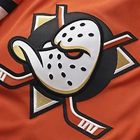 Men's Fanatics Beckett Sennecke Orange Anaheim Ducks Home Premium Jersey