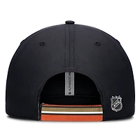 Men's Fanatics Black/Orange Anaheim Ducks Authentic Pro Ripstop Adjustable Hat