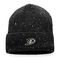 Bonnet en tricot à revers Pinnacle Authentic Pro Rink Pinnacle des Ducks d'Anaheim noirs de marque Fanatics pour hommes