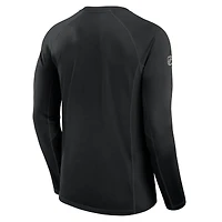 Men's Fanatics Black Anaheim Ducks Authentic Pro Rink Tech Long Sleeve T-Shirt