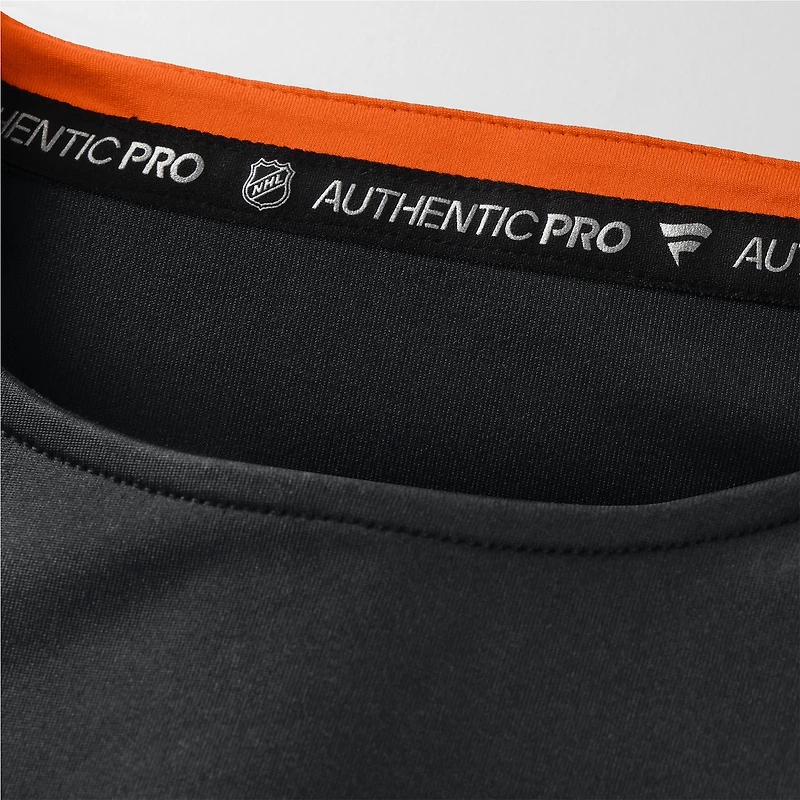 T-shirt à manches longues Fanatics Black Authentic Pro Rink Tech des Anaheim Ducks pour homme