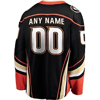 Men's Fanatics Black Anaheim Ducks Breakaway - Custom Jersey