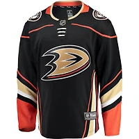 Maillot Fanatics pour hommes, noir, Anaheim Ducks Breakaway Domicile