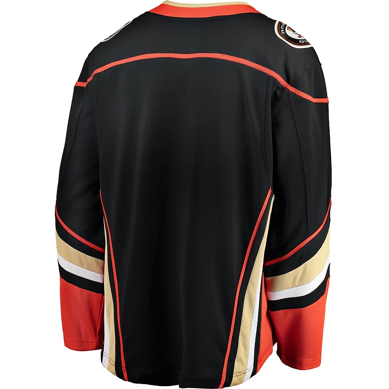 Maillot Fanatics pour hommes, noir, Anaheim Ducks Breakaway Domicile