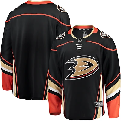 Maillot Fanatics pour hommes, noir, Anaheim Ducks Breakaway Domicile
