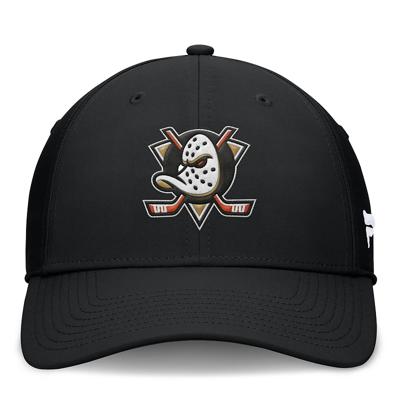 Men's Fanatics Black Anaheim Ducks Core Primary Logo Flex Hat