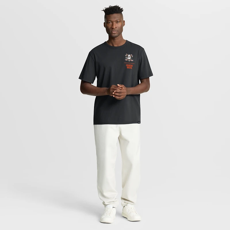 Men's Fanatics Black Anaheim Ducks Crash The Net Legacy T-Shirt