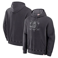 Sweat à capuche noir Fanatics pour hommes des Ducks d'Anaheim fabriqué au Canada
