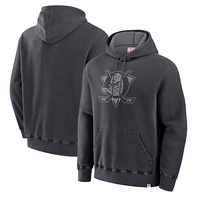 Sweat à capuche noir Fanatics pour hommes des Ducks d'Anaheim fabriqué au Canada