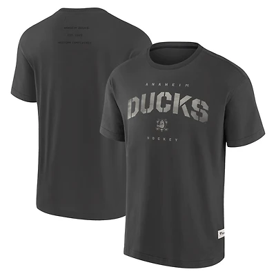 T-shirt Fanatics Anthracite Anaheim Ducks Elements Weathered Future Ground pour homme