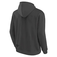 Men's Fanatics Charcoal Anaheim Ducks Future Ground Info Pullover Hoodie