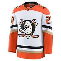 Men's Fanatics Chris Kreider White Anaheim Ducks Away Premium Jersey