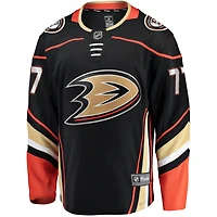 Maillot de joueur échappé à domicile Fanatics Frank Vatrano des Ducks d'Anaheim noir pour hommes