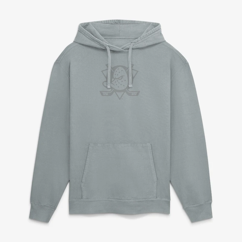 Men's Fanatics Gray Anaheim Ducks Washed Fleece Hoodie