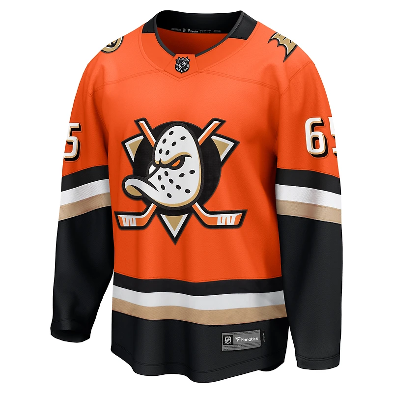 Maillot de joueur à domicile orange Jacob Trouba Fanatics pour hommes des Ducks d'Anaheim