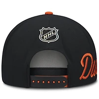 Casquette snapback Fanatics orange/noire Anaheim Ducks pour homme