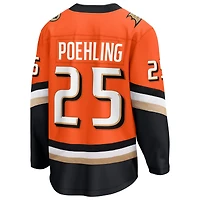 Men's Fanatics Ryan Poehling Orange Anaheim Ducks Home Breakaway Jersey