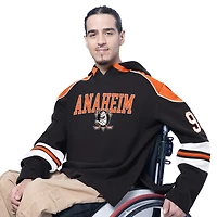 Sweat-shirt à capuche manches longues Lord Stanley noir Anaheim Ducks Adaptive Wear de G-III Sports par Carl Banks pour homme