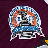 Maillot de jeu puissance violet pour homme Jean-Sébastien Giguère des Ducks d'Anaheim 2002-03