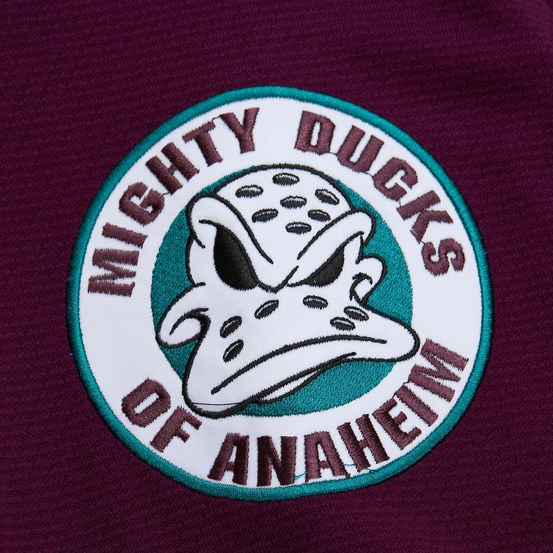 Maillot de jeu puissance violet pour homme Jean-Sébastien Giguère des Ducks d'Anaheim 2002-03
