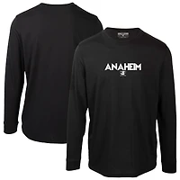 Men's Levelwear  Black Anaheim Ducks Oscar City Capsule Long Sleeve T-Shirt