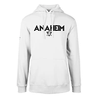 Men's Levelwear  White Anaheim Ducks Podium City Capsule Pullover Hoodie