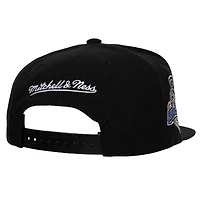 Casquette Snapback noire Mitchell & Ness Anaheim Ducks Core Top Spot pour hommes