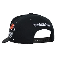 Casquette snapback Mitchell & Ness noire Anaheim Ducks Pep Rally Pro pour homme