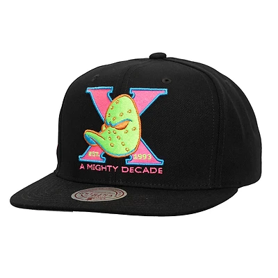 Men's Mitchell & Ness Black Anaheim Ducks Summer Nights Snapback Hat